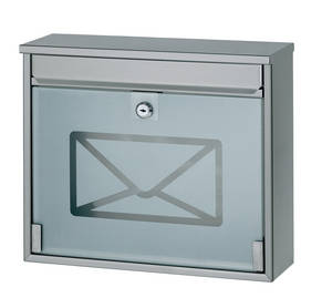 BK 700 Edelstahl- Briefkasten mit Glasdesign