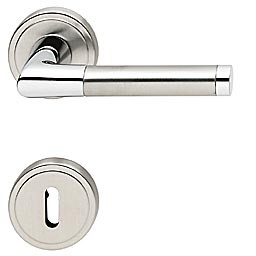 Hoppe Cortina M195/15/15S BB Rosettengarnitur Ms chrom Edelstahl matt