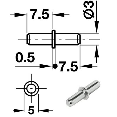 20 Stück Bodentraeger Stahl verzinkt 3 mm Bodenträger 282.43.914*20 