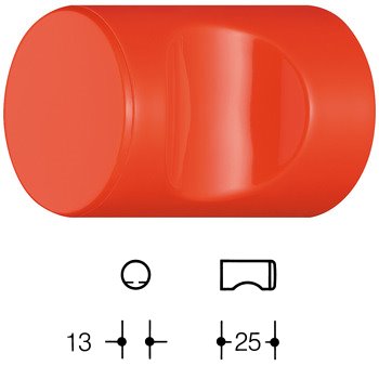 HEWI 557.13 M�belknopf/Haken f�r BA3 �13mm 36 koralle