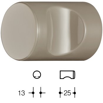 HEWI 557.13 M�belknopf/Haken f�r BA3 �13mm 86 sand