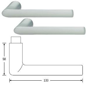 FSB 1025 T�rdr�cker in Aluminium silberfarben Paar