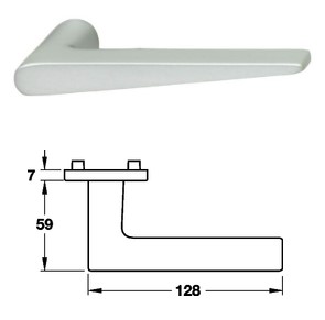 FSB 1005 T�rdr�cker in Aluminium silberfarben Lochteil