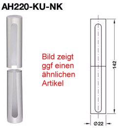Anuba Zierhülsen AH220 KU NK Kunststoff für Türbänder Ø 20 mm, RAL 9016 verkehrsweiß