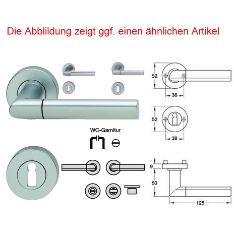 Jado Conform 380/961 WC Rosettengarnitur Ms.chr.velours