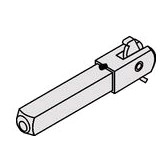 Wechselstift 8/10 mm fr einseitig gebohrte Tren