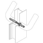 HEWI Befestigungsset BA8 paarweise Montage ø 12 mm