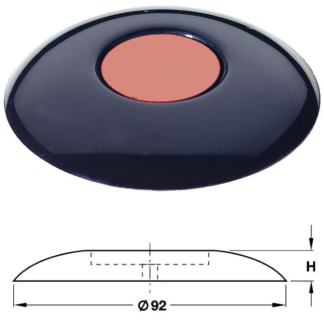 Boden Türpuffer Hewi 620.3 33 rubinrot h 22 mm