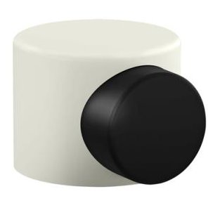 HEWI 615B 99 Bodentürpuffer, ø52mm, h=42,5mm, Edition matt, reinweiss